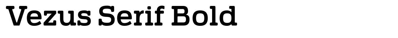 Vezus Serif Bold